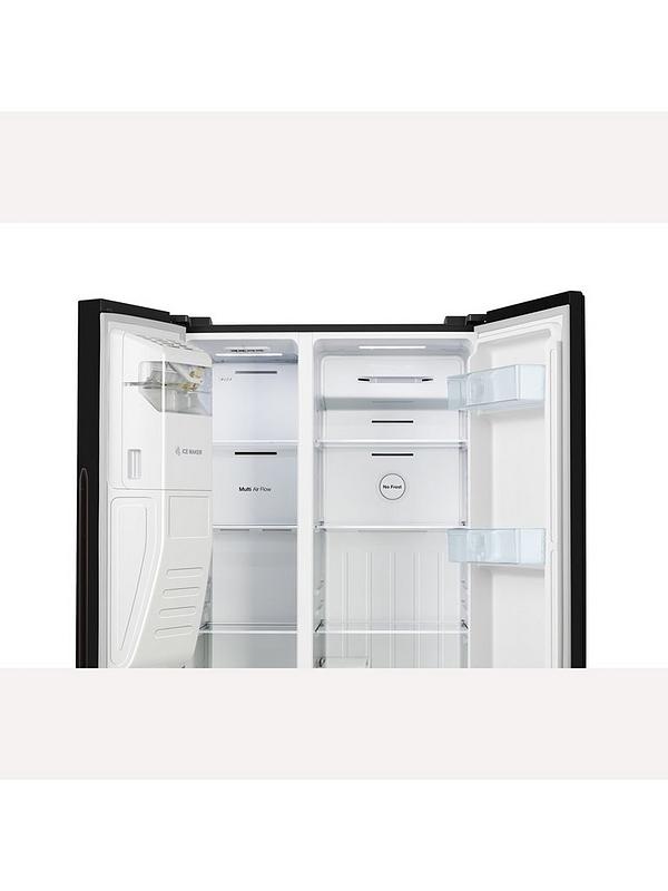 Fridgemaster MS91500IEB 90cm Wide Side by Side, Water and Ice, American Fridge Freezer - Black - Image 6